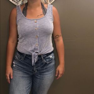 Cute tank with button detail